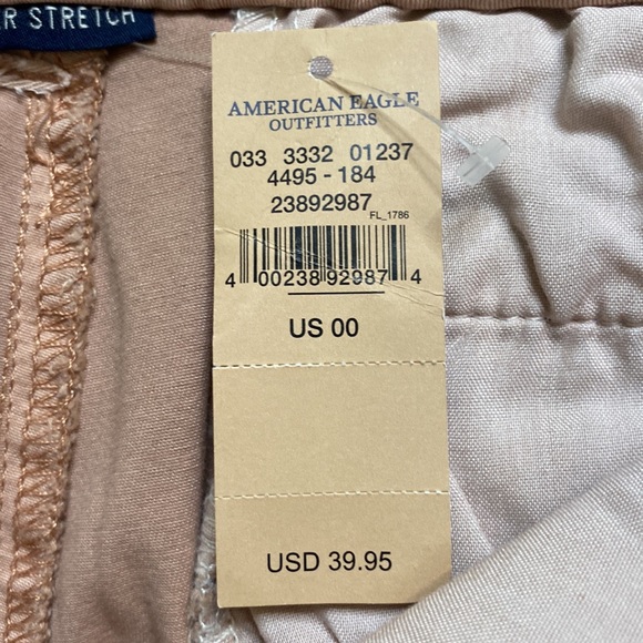 American Eagle Midi Low Rise Short, AEO Twill Super Stretch, Size 00, NWT - Picture 9 of 13